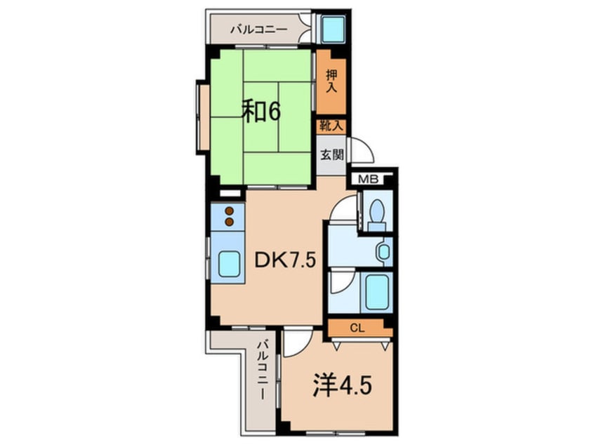 間取図 サニ－ハイツ