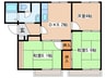エクセレ－ト池上 3DKの間取り