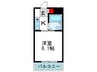 ｍｕｓｅ　ｐａｒｋ　ＥＳＡＫＡ 1Kの間取り