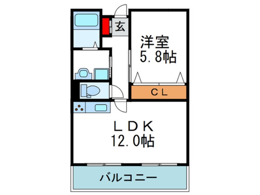 間取図 緑地ＪIＲＯ－２