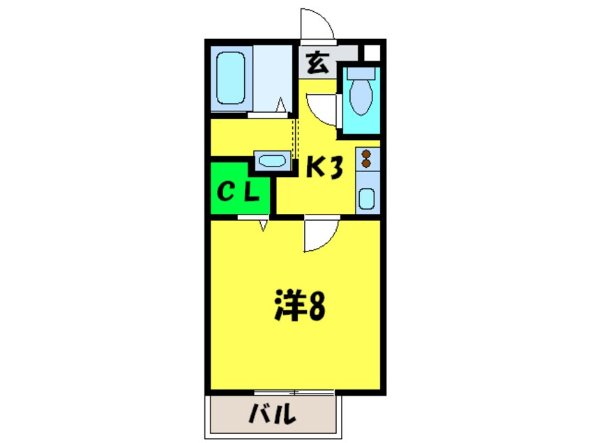 間取図 メ－プルコ－トⅠ