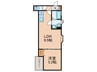 クリエオーレ東住吉Ⅰ 1LDKの間取り