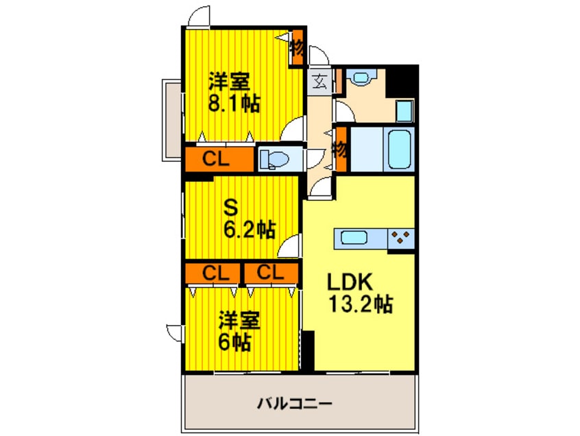 間取図 グラシア堺町御門