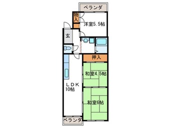 間取図 コーポラス桂