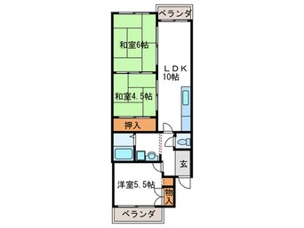 間取図 コーポラス桂