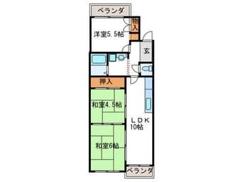 間取図 コーポラス桂