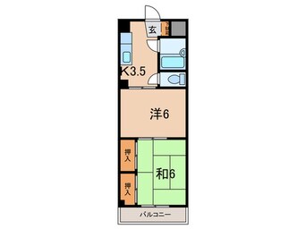 間取図 第６１川辺ビル