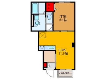 間取図 Ｖｉｖａｃｅ　Ａ棟
