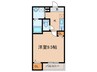 仮)ﾌｼﾞﾊﾟﾚｽ立花町二丁目Ⅲ番館 1Kの間取り