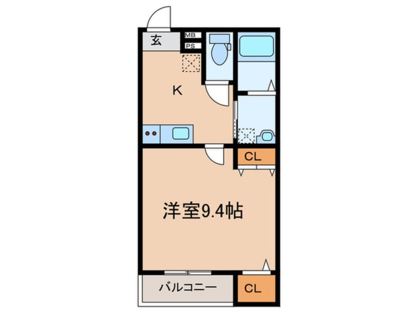 間取図 仮)ﾌｼﾞﾊﾟﾚｽ立花町二丁目Ⅲ番館