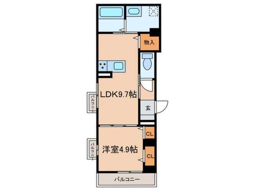 間取図 ｴｽﾃｰﾄ塚口