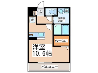 間取図 アンプル－ル茶谷