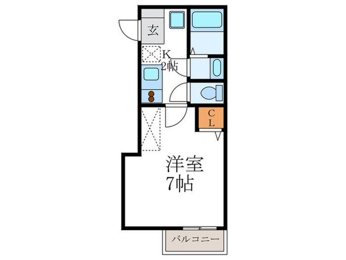 間取り図 フラッティ千本鞍馬口