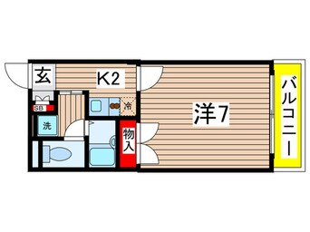 間取図 アンプルールフェールＶｅｒｔⅡ