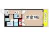 アンプルールフェールＶｅｒｔⅡ 1Kの間取り