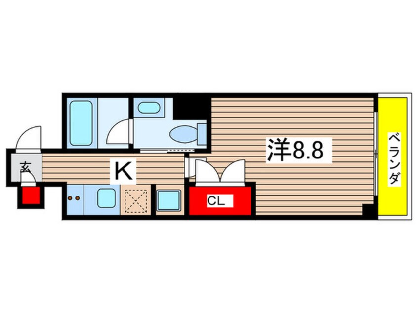 間取図 COZY阿由知通