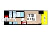 プレサンスジェネ上前津(612) 1Kの間取り
