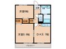クレール打出 2DKの間取り