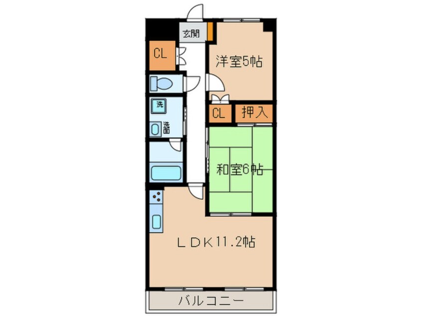 間取図 クレアール壱番館