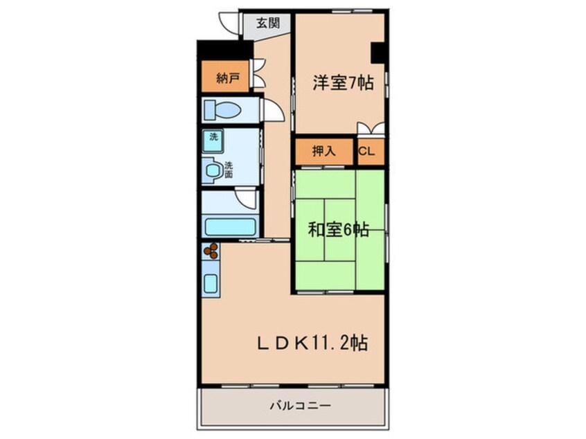 間取図 クレアール壱番館