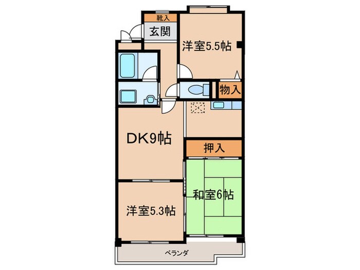 間取り図 グリーンアベニュー