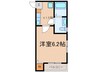 アソシア浅間 1Kの間取り