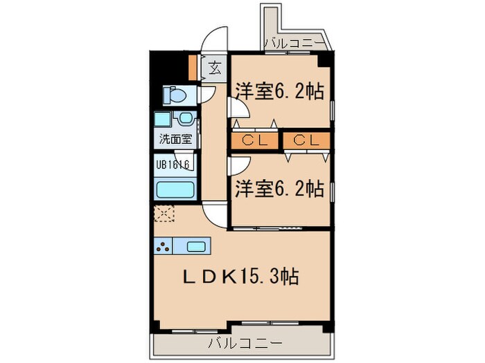 間取り図 ポーラスター星ヶ丘山手8ｔｈ