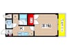 スペリア瑞穂 1Kの間取り