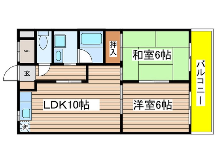 間取り図 ルナシャトー白鳥