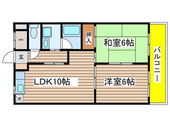 間取図 ルナシャトー白鳥