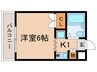 シーズンコート野並 1Kの間取り