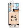 リバーサイドタカセ 1Kの間取り