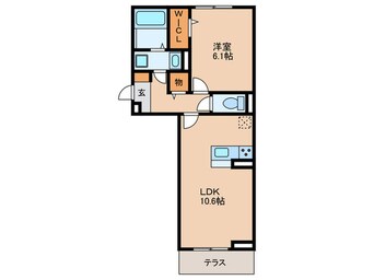 間取図 Ｄ－ｒｏｏｍ名駅　Ｂ棟