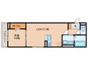 Ｄ－ｒｏｏｍ名駅　Ｅ棟の間取図