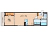 Ｄ－ｒｏｏｍ名駅　Ｅ棟 1LDKの間取り