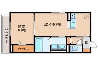 間取図 Ｄ－ｒｏｏｍ名駅　Ｅ棟