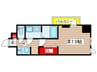 RICHED′OR川名駅 1Kの間取り