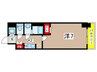 S-RESIDENCE川名駅North 1Kの間取り