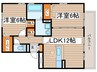 ルミエ－ル 2LDKの間取り