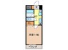 スカイコ－ト天塚 1Kの間取り