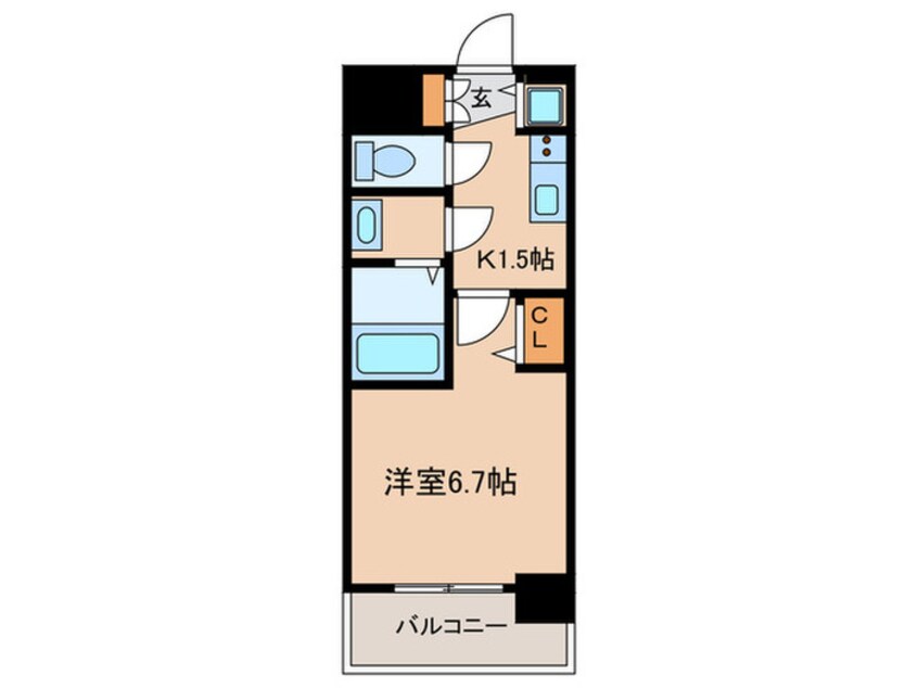 間取図 ﾌﾟﾚｻﾝｽ丸の内流雅(403)