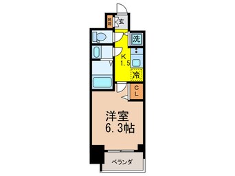 間取図 ﾌﾟﾚｻﾝｽ丸の内城雅(905)