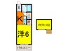 ソレアード藤江 1Kの間取り
