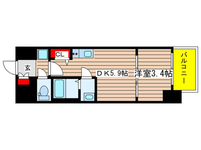 間取り図 ﾌﾟﾚｻﾝｽｼﾞｪﾈ新栄町駅前葵（220）