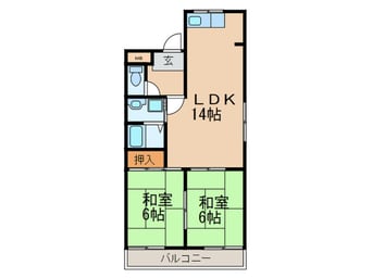 間取図 ｸﾞﾘｰｽﾞ本陣