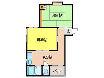 間取図 コーポ　ミルキーアン