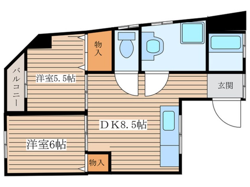 間取図 まるはちビル