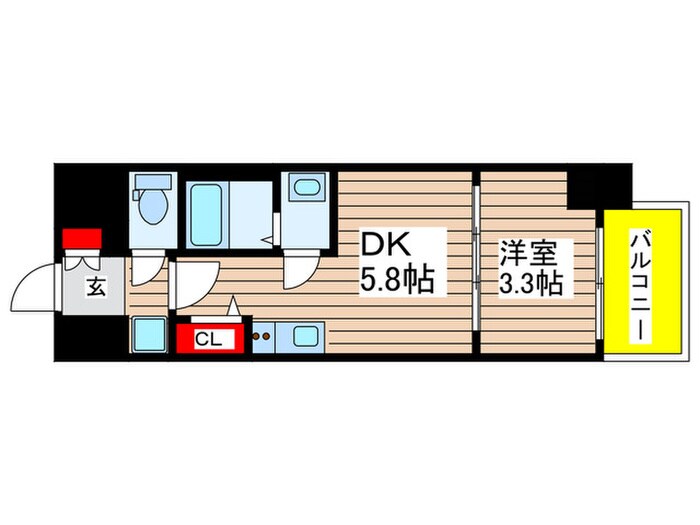 間取り図 ﾌﾟﾚｻﾝｽｼﾞｪﾈ新栄町駅前葵(315)