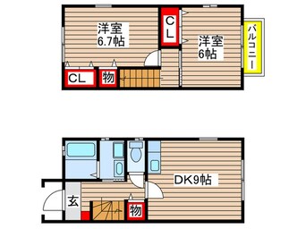 間取図 タウン瑞穂グランド