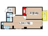 谷口ビル 1LDKの間取り